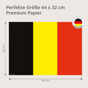 Flagge – Belgien - Tischset Papier – Bild 3
