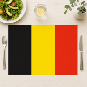 Flagge – Belgien - Tischset Papier – Bild 1