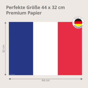 Flagge – Frankreich - Tischset Papier – Bild 3