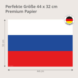 Flagge – Russland - Tischset Papier – Bild 3
