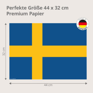 Flagge – Schweden - Tischset Papier – Bild 3