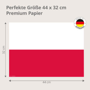 Flagge – Polen - Tischset Papier – Bild 3