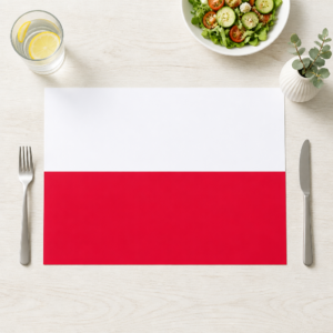 Flagge – Polen - Tischset Papier – Bild 1