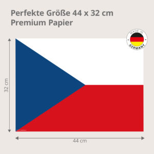 Flagge – Tschechien - Tischset Papier – Bild 3