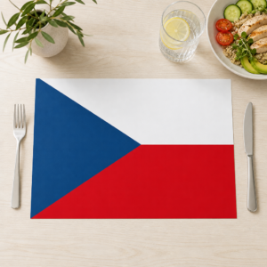 Flagge – Tschechien - Tischset Papier – Bild 1
