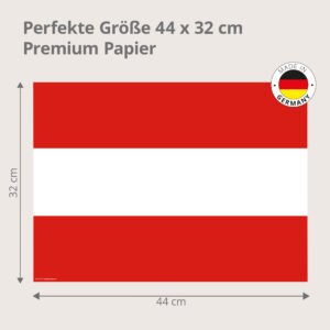 Flagge – Österreich - Tischset Papier – Bild 3