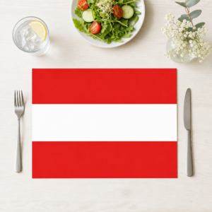 Flagge – Österreich - Tischset Papier – Bild 1