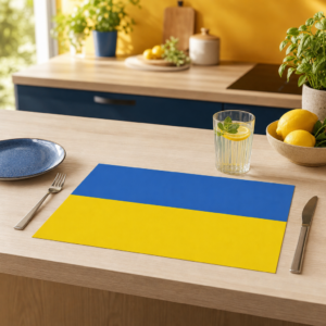 Flagge – Ukraine - Tischset Papier – Bild 2