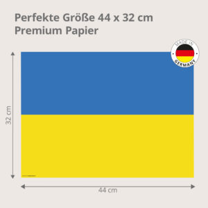 Flagge – Ukraine - Tischset Papier – Bild 3