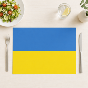Flagge – Ukraine - Tischset Papier – Bild 1