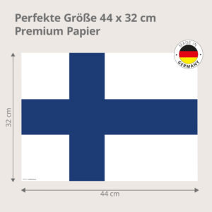 Flagge – Finnland - Tischset Papier – Bild 3