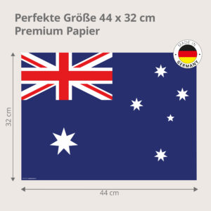 Flagge – Australien - Tischset Papier – Bild 3
