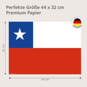 Flagge – Chile - Tischset Papier – Bild 3