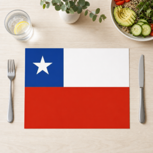 Flagge – Chile - Tischset Papier – Bild 1