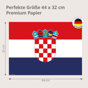 Flagge – Kroatien - Tischset Papier – Bild 3