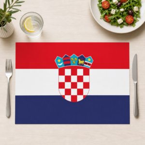 Flagge – Kroatien - Tischset Papier – Bild 1