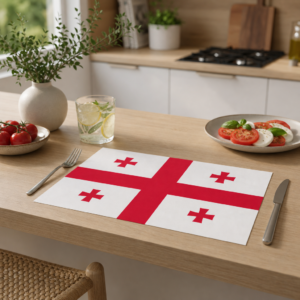 Flagge – Georgien - Tischset Papier – Bild 2