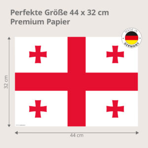 Flagge – Georgien - Tischset Papier – Bild 3