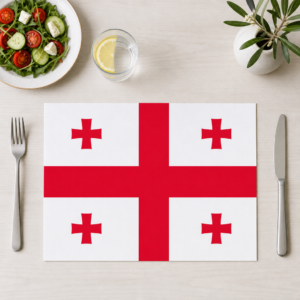 Flagge – Georgien - Tischset Papier – Bild 1