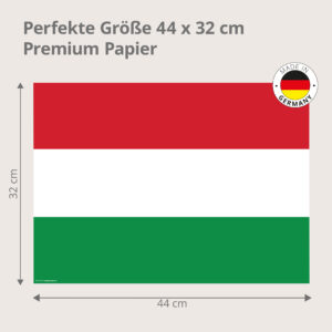 Flagge – Ungarn - Tischset Papier – Bild 3