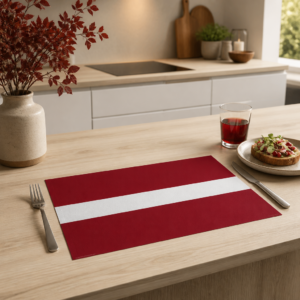Flagge – Lettland - Tischset Papier – Bild 2