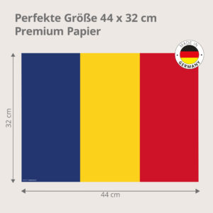 Flagge – Rumänien - Tischset Papier – Bild 3