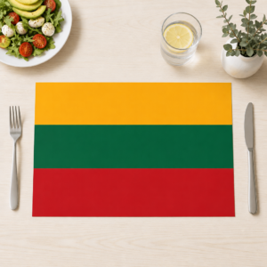 Flagge – Litauen - Tischset Papier – Bild 1