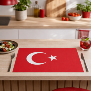 Flagge – Türkei - Tischset Papier – Bild 2