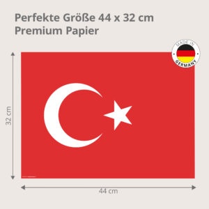 Flagge – Türkei - Tischset Papier – Bild 3