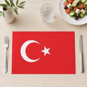 Flagge – Türkei - Tischset Papier – Bild 1