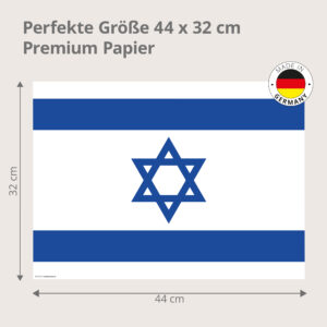 Flagge – Israel - Tischset Papier – Bild 3