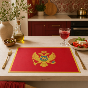 Flagge – Montenegro - Tischset Papier – Bild 2