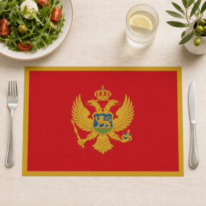 Flagge – Montenegro - Tischset Papier – Bild 1