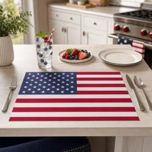 Flagge – USA - Tischset Papier – Bild 2