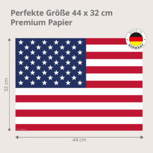 Flagge – USA - Tischset Papier – Bild 3
