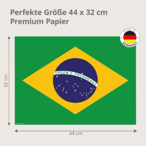 Flagge – Brasilien - Tischset Papier – Bild 3
