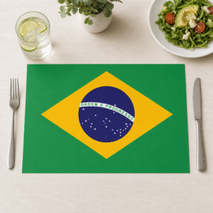Flagge – Brasilien - Tischset Papier – Bild 1