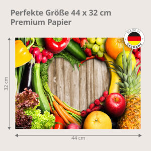 Gemüse in Love - Tischset Papier – Bild 3
