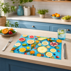Sommerfrisches Obst - Tischset Papier – Bild 2