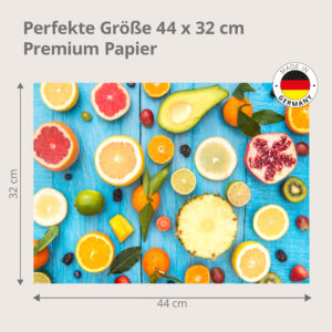Sommerfrisches Obst - Tischset Papier – Bild 3