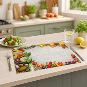 Obst & Gemüse Rahmen – Papiertischsets Großpackung – Bild 2