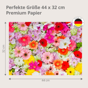 Blumen – Blumenmeer - Tischset Papier – Bild 3
