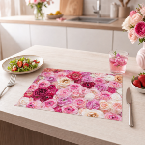 Blumen – Rosenmeer - Tischset Papier – Bild 2