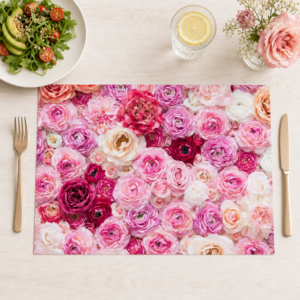 Blumen – Rosenmeer - Tischset Papier – Bild 1