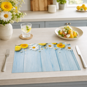 Blumen – Gänseblümchen und Blumen - Tischset Papier – Bild 2