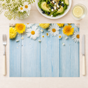 Blumen – Gänseblümchen und Blumen - Tischset Papier – Bild 1