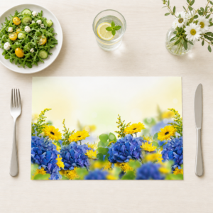 Blumen – Hortensien mix - Tischset Papier – Bild 1