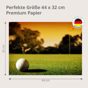 Fairway Sonnenuntergang - Tischset Papier – Bild 3