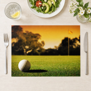 Fairway Sonnenuntergang - Tischset Papier – Bild 1