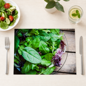Essen - Frischer Blattsalat - Tischset Papier – Bild 1